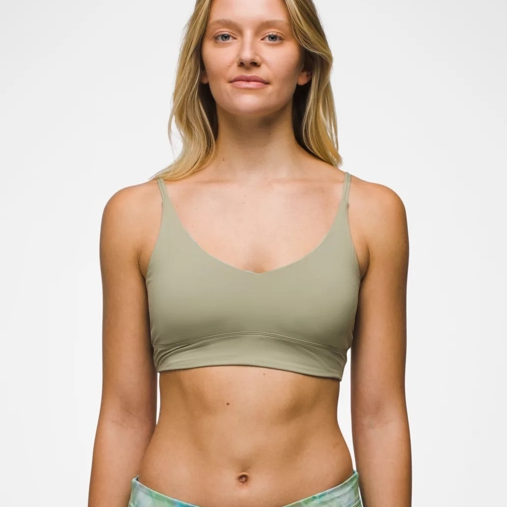 NWT Prana Blue Green tie dye Bikini Top Willow Falls Reversible Swim Sporty - Picture 3 of 10